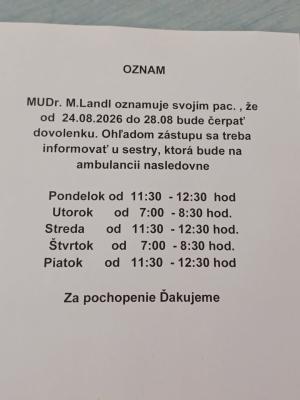 Oznam